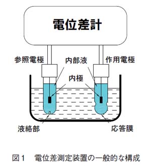 電位差測定装置の一般的な構成