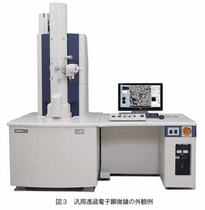 汎用透過電子顕微鏡の外観例