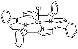 図２ コバルトポルフィリン錯体: (TPP)CoCl